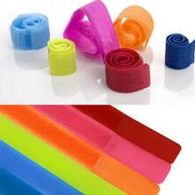 1pc Colorful Back-To-Back Cable Organizer Straps For Data Cable Arrangement, Earphone Wire Storage And Cable Bundling - Multicolor - View 5