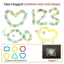 Geometric Ring Interlocking Puzzle Toy, Children's Educational Toy, Connecting Rings Toy For Parent-Child Interaction - 彩色 - 查看 11