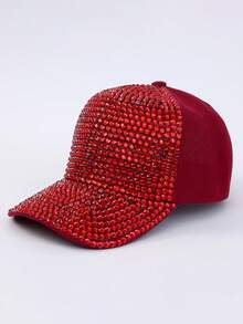 Mũ lưỡi trai nữ đính pha lê, kiểu dáng thường ngày, vành cong điều chỉnh được, mũ snapback, mũ chống nắng ngoài trời unisex, thời trang đường phố, phù hợp cho sử dụng hàng ngày, đi biển, du lịch. - Nhiều màu - Xem 21