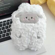 1 pieza Muñeca de peluche de oveja linda, animal de peluche de cordero de dibujos animados, muñeca de tela para niños, regalo de muñeca de peluche sorpresa, muñeca compañera, figura, decoración del hogar, muñeca de peluche suave, regalo de cumpleaños/fiesta - Blanco - Ver 5