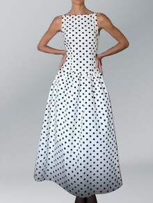 Vestido halter primaveral estilo europeo elegante ideal para playa vacaciones con acabado sofisticado para mujer - Blanco - Ver 2