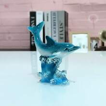 1pc Mini Dolphin Figurine, Indoor Decor, Summer Beach Style Ornament - Mini Dolphin - View 12