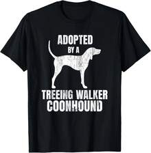 Camiseta Treeing Walker Coonhound - Divertida para Amantes de Perros. Regalo para hombres y mujeres, camiseta en blanco y negro, talla: Extra grande S-4XL. - Negro - Ver 4