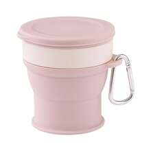 Foldable Travel Cup 8.45 Ounces - Silicone Collapsible Water Cup, Suitable For Camping, Outdoor Activities, And International Travel, Portable And Durable, Space-Saving - 粉色 - 查看 2