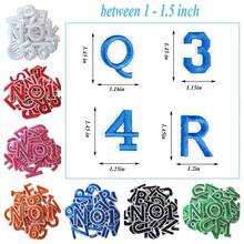 130 chữ cái từ A đến Z, chất liệu polyester không dệt, thêu chữ, có thể ủi lên vải, phù hợp cho mọi mùa. - 9921 - Xem 4