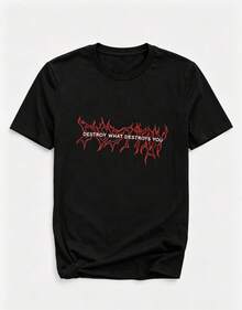 3 Nuevo modelo , camiseta casual streetwear, Top oversized cuello redondo daily outings, camping, concerts, hip-hop, rock, and rap events de manga corta para mujer, hermosa como las cenizas, destruyendo tus cosas, camiseta estampada con patrón de poder femenino, camiseta de manga corta con cuello redondo para mujer, top deportivo casual de algodón puro y transpirable, regalo de vacaciones, mariposa de primavera, Pascua. - Negro - Ver 2