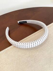 3pcs/1set Hair Accessories, Polka Dot Fashionable Minimalist Headband, Casual Polyester Fiber Headband, Suitable For All Seasons, Fluffy High Crown Headband, Create Fuller Hairstyles, Fashionable Polka Dot Hair Accessories, Versatile Elegant Lady Hair Clips, Suitable For Daily Styling And Various Occasions, Fashionable Hair Accessories, Headbands - Multicolor - View 10
