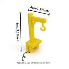 1 chiếc kẹp túi trà hình con hạc mini sáng tạo, kẹp túi trà tái sử dụng được gắn trên miệng cốc, phụ kiện pha trà gia đình và văn phòng, phù hợp với cốc dày 3-5mm, dễ dàng treo túi trà để ngâm đều, món quà thiết thực cho người yêu trà. - Nhiều màu - Xem 7