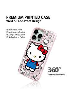 Ốp điện thoại Sanrio màu hồng, phù hợp cho nữ, chống trượt, chống rơi, chống bám vân tay. Tương thích với iPhone 17, 17Air, 17pro, 17promax, 11, 12, 13, 14, 15, 16pro, 16promax, 14Plus, 15Plus, 16Plus, 16pro, 15promax. - Hồng - Xem 4