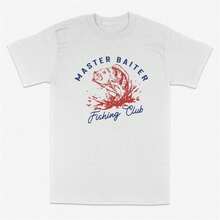 Camiseta del Club de Pesca Master Baiter - Blanco - Ver 1