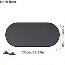 1 Set Mesh Car Window Sunshade, UV Protection Heat Insulation Side Window Curtain, Universal High Definition Driving Vision Car Sunshade - Car Window Mesh - View 9