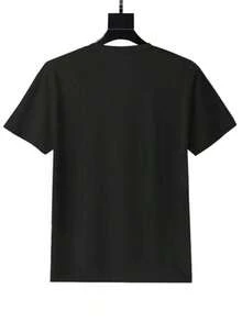 Camiseta estampada con diseño de Nueva York, camiseta casual de manga corta para mujer, paquete de 1 pieza, 100% de tela pesada y cómoda con cuello redondo, camiseta suave y linda, sencilla y elegante. - Negro - Ver 2