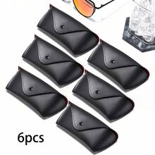 Unisex PU Leather Fashion Glasses Storage Box. Lining Provides Optimal Protection For Your Glasses - Black - View 9