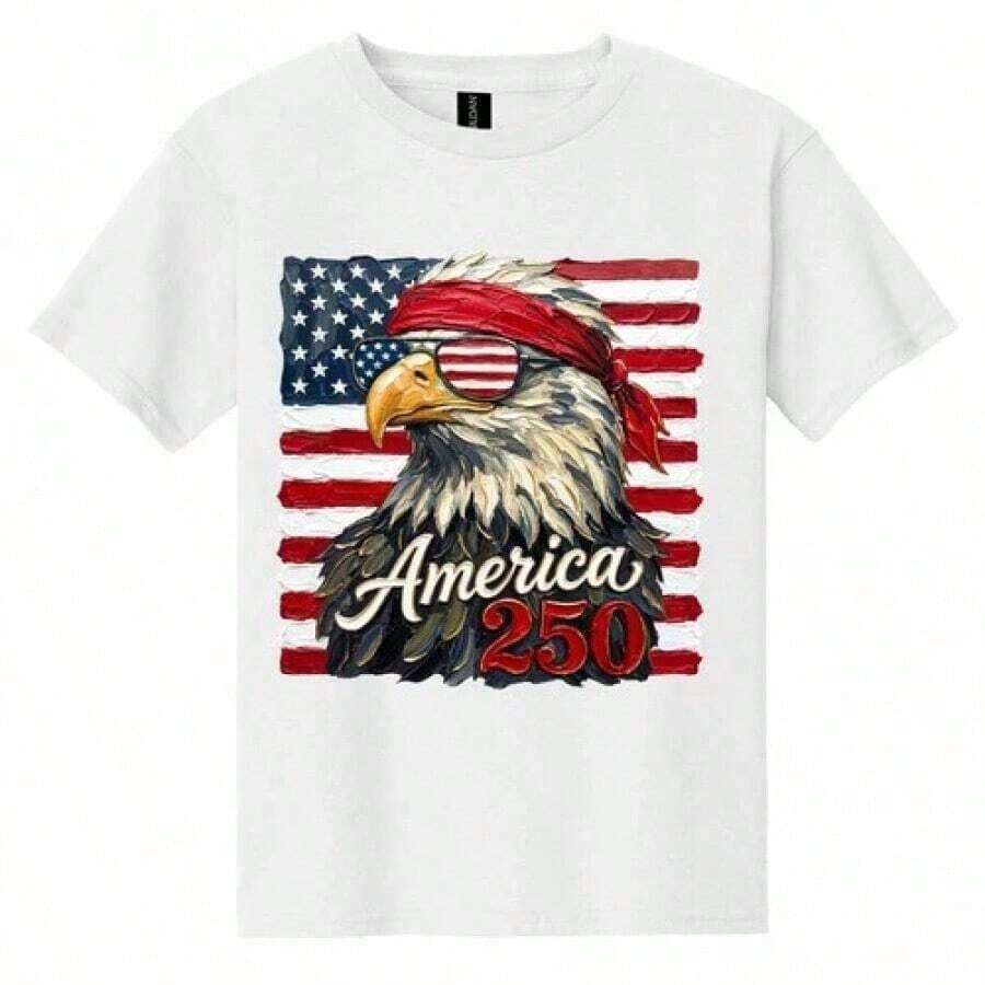 Camiseta Blanca Patriótica del 4 de Julio para Niños, Ropa de Festival Americano, Ropa de Vacaciones para Niñas, Niñas de 6 y 7 Años, Ropa de Verano para Niños, Ropa de Verano para Mujeres, Camisetas Gráficas para Hombres, Camisetas Divertidas, Camisetas para Bebés para Mujeres, Tops para Adolescentes, Ropa de Verano para Niñas Adolescentes, Camiseta Patriótica con Águila Enojada del 4 de Julio, Camiseta Patriótica con Bandera Americana para Niños, Camiseta de Regalo Bien Confeccionada para Niños Pequeños, Ideal para Combinar con Estilos Festivos y Crear Looks Frescos para los Días de Celebración Nacional. Conjuntos a juego para mamá e hija, Conjuntos a juego para mamá e hija, Niña de 6 años, Ropa de verano, Conjuntos de verano, Regalos personalizados, Recuerdos de fiesta para niños, Regalo para el Día de la Madre, Regalo para el Día del Padre, Regalo para niños, amigos y familiares. playeras de mujer - Blanco - Ver 1