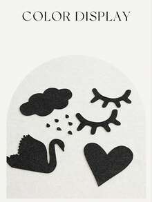 1 Set de Flores de Fieltro Hechas a Mano - Pegatinas DIY Vibrantes y Decoración de Aula - Diseño Lindo, Duradero y Versátil, Creatividad Infinita - Conjuntos - Ver 10