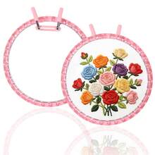 Khung thêu lò xo bằng chất liệu acrylic với vòng căng và bề mặt được cắt kim cương. - Hình tròn thêu nhỏ - Xem 9