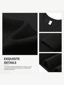 Camiseta Elegante de Manga Corta Estampada para Mujer con la Frase Divertida "¡Perdón si estoy de mal humor, estoy en mis terribles 40!" - Top Casual y Elegante para Salidas, Moda Primavera/Verano - Negro - Ver 4