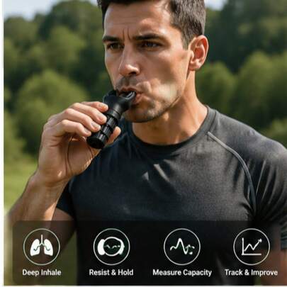 2pcs Adjustable Silicone Lung Capacity Trainer - Breathing Trainer To Improve Running Performance, Comfortable Fit, Available In Black And White, Fitness Accessory | Adjustable Design | Non-Slip Grip Design, Lung Capacity Trainer, Christmas Gift Choice, Thanksgiving Gift Favorite, Gym Essential Breathing Trainer, Portable Muscle Trainer With Adjustable Resistance, Compact Lung Exercise Device, Detachable For Easy Cleaning