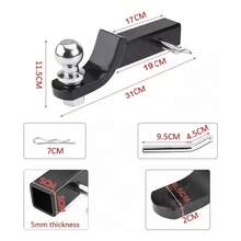 Kit Arrastrador Universal Tags Acoples Bolas Pernos Accesorios auto Accesorio para carro Calcomanías para carro Sticker para carros Car Car interior accessories - A - Ver 2