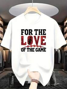 Camiseta de hombre, camiseta negra estampada con diseño - Camiseta diseñada para gaming - Camiseta deportiva suave de verano, adecuada para deportes, gaming y uso casual - Camiseta casual vintage con llamativas letras rojas/blancas - Ropa lavable a máquina, ropa deportiva, diseño deportivo, construcción duradera, camiseta de manga corta, para entusiastas de los deportes, camisetas para mujer, blusas elegantes dama - Blanco - Ver 6