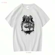 Camiseta de la banda Black Tongue (Británica, Deathcore, Downtempo) con diseño de cuervo, tallas M-2XL, manga larga o corta, vintage, lavada, cómoda, unisex, suave. - Blanco - Ver 12