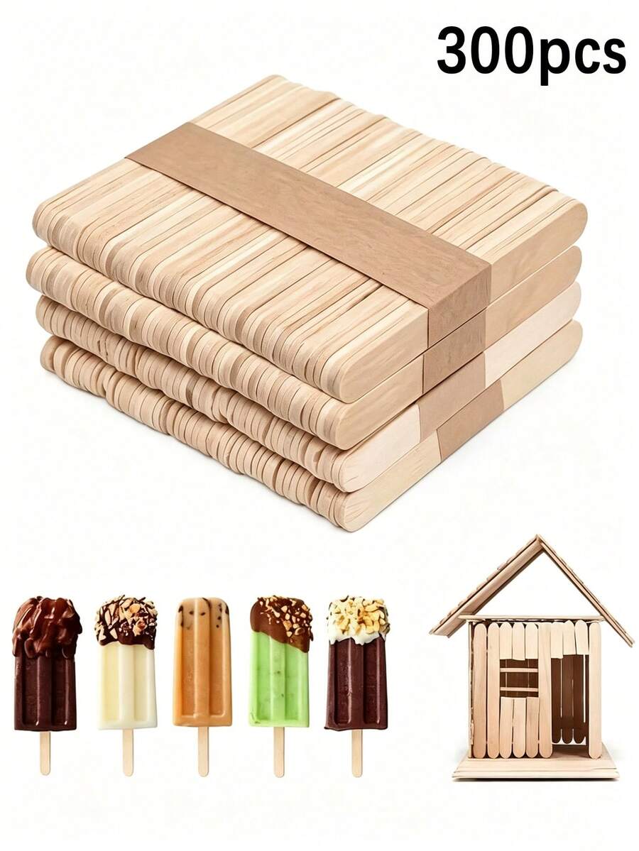 300 que kem bằng gỗ tự nhiên, đồ dùng thủ công DIY, thích hợp sử dụng trong mùa hè.
