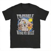 Men's T-Shirts I Am Pibble Wash My Belly Pibble Meme Casual Cotton Tee Shirt Funny Dog Brainrot T Shirt Round Collar Gift Ideablusas para mujer playeras de mujer vestidos casuales para mujer y2k playeras deportivas para mujer verano camisetas ropa de mujer Fashion Perfect For Daily - Negro - Ver 6