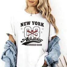 Nueva Llegada 2026: Camiseta Gráfica Vintage de Jugador de Béisbol de Los Ángeles para Mujer, Camiseta Retro de Béisbol de Los Ángeles para Mujer, Tela Suave, Transpirable, a la Moda, 100% Algodón, Camiseta de Uso Diario para Mujer con Estampado Gráfico. - Blanco 14 - Ver 7