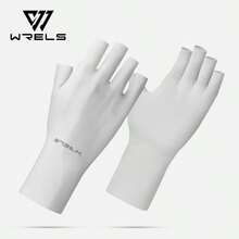 1雙 WRELS 冰絲輕量手套，涼爽透氣，女款健身手套，防曬手套，半指觸控螢幕設計 - 薄款 - 查看 8
