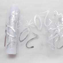 1pc Elegant Gold-Plated Birthday Decoration Table Runner, Suitable For 18th, 20th, 40th, 50th, 60th Birthday, Anniversary, Retirement Party Supplies, Happy Birthday Party Decor - Silver - View 21