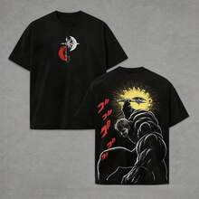 Escanor T-Shirt From The Seven Deadly Sins - A269 "Who Decided That?" Pride Sin Graphic Retro Heavy Unisex Anime Streetwear Gift For Fans - 紅白色 - 查看 1