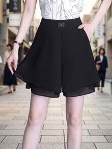 Women Shorts - Black - View 1