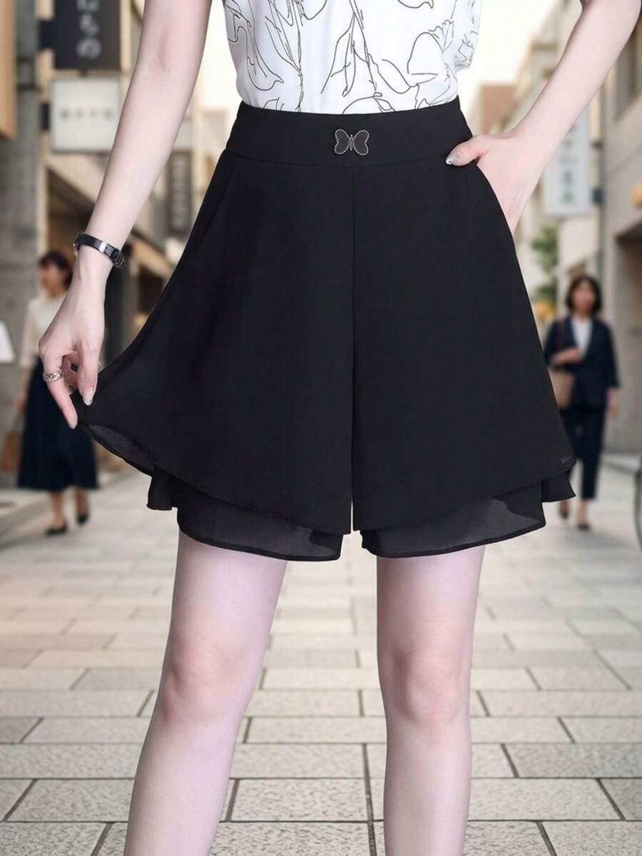 Women Shorts - Black - View 1