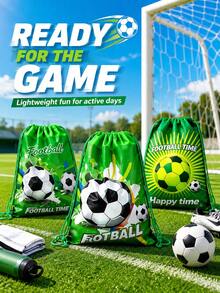 Adecuado para uso en césped de la Copa del Mundo, bolsa de cuerda de entrenamiento de fútbol, mochila de cuerda para senderismo y fitness, mochila de cuerda con diseño escolar, mochila, mochila pequeña, bolsa de equipaje de estudiante, bolsa de mochila, bolsa de equipaje, mochila de escuela primaria, bolsa de regalo para niños - Multicolor - Ver 5