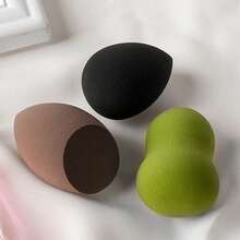1 Large-Sized Makeup Sponge In A Gourd Shape With A Bevel Cut, Non-Latex, Suitable For Both Wet And Dry Use, Does Not Absorb Makeup, Packaged In A Tin Box - Bevel Cut [tinplate Fitting] - View 8