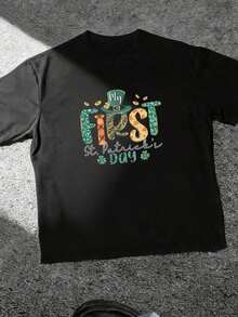 1 camiseta inspiradora para mujer con cita en español - Deja que Dios escriba tu historia - Cuello redondo casual, manga corta, ligera, moda primavera-verano, idea de regalo espiritual, inspiración, 180g, 100% algodón. - Negro 2 - Ver 12