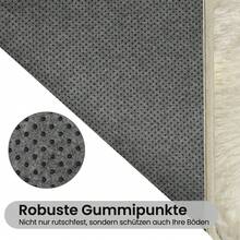 Sour Lemon Deep Pile Carpet Gray Carpet Living Room 120x160 Washable Anti-Slip Extra Large Carpets Bedroom Fluffy Modern Carpets Mat Carpets For Bedroom Room - Kem Trắng - Xem 4