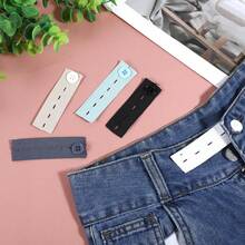 1/5 Stücke Jeans Hose Elastischer Taillengürtel Verlängerung, Unisex nahtloser Taillenbandverlängerer, Verstellbarer Taillengürtel Schnalle, Elastischer Taillenverlängerer, geeignet für den täglichen Gebrauch, Outdoor-Aktivitäten, Reisen, Studenten, Schwangere und Büroarbeiter - Verschiedenfarbig - Übersicht 9