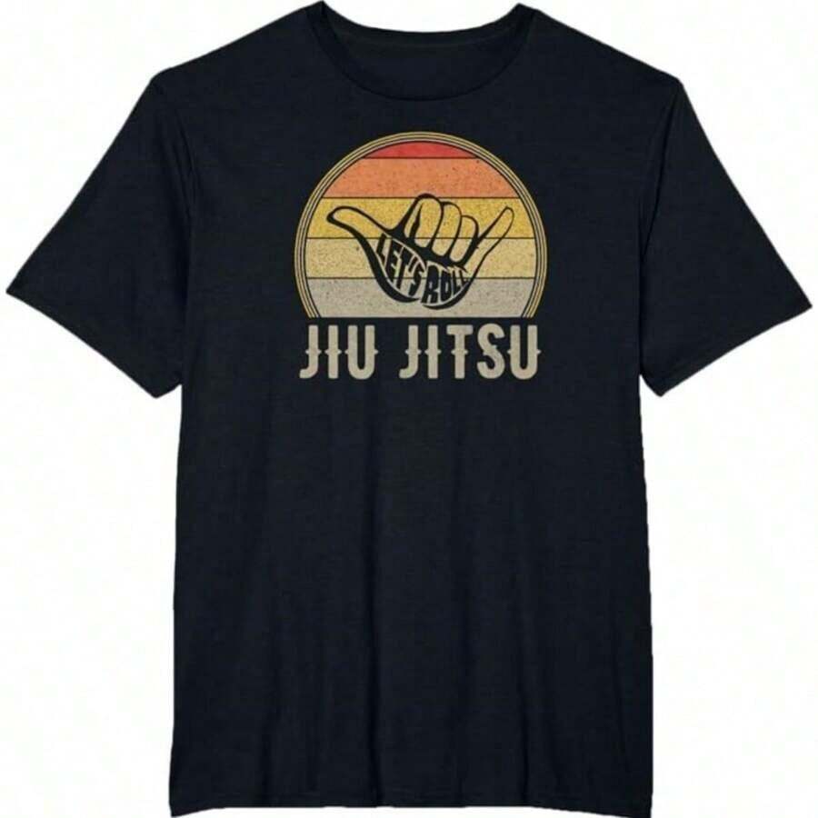 New Arrival 2026: Retro Rock N Roll Guitar Print T-Shirt For Men And Women, Soft And Breathable Fabric, 100% Cotton, For Everyday Wear, Graphic Print T-Shirt For Women - 黑色 8 - 查看 1