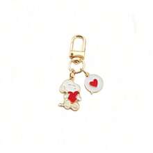 SNOOPY 1 buah Gantungan Kunci Pasangan Lucu, Liontin Kartun, Set Earphone Hati, Hadiah Kecil, Isian Kaos Kaki Natal, Hadiah Tahun Baru, Hadiah Hari Valentine, Hadiah Paskah [Gaya Acak] - MultiWarna - View 7