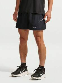 Nike Miler Dri-FIT 2-En-1 Pantalones Cortos de Correr de Secado Rápido para Hombres con Forro IF2045-010 - Negro - Ver 1