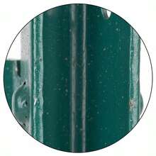 [Free Shipping] Heavy Duty T-Shaped Stake 4FT 10Pack For Garden Farm Pasture High Strength Steel Construction Powder Coated Finish T-Post Design Green Color Metal Picket Fence Support Pole Outdoor Boundary Marking Tool-XY986599 - Multicolor - View 3