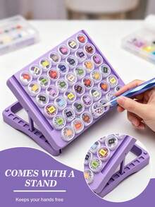 42-Slot Diamond Painting Storage Box Set, Includes Adjustable Stand, Stickers, Diamond Painting Tools And Accessories, DIY Craft Storage Box Set - Sets - View 4
