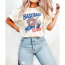 Nueva Llegada 2026, Camiseta de Mamá de Béisbol, Camiseta de Mamá de Béisbol para el Día del Partido, Camiseta Linda de Mamá Deportista, Camiseta Deportiva para el Día de la Madre, Camiseta - Blanco - Ver 2