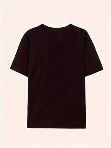 2026 New ArrivalPlayera de mujer,con su estampado único, destaca entre la multitud. Confeccionada en un tejido de algodón cómodo y transpirable, es la opción perfecta para el día a día en casa, vacaciones informales y fiestas. El nuevo modelo 2026 vale la pena comprarlo. Muy buena calidad, tela W6YGSoft, transpirable, a la moda, 100% algodón, camiseta de mujer para uso diario con estampado gráfico. - Negro - Ver 2