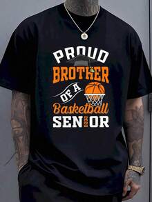 Hermoso Hermano de un Graduado de Baloncesto 2023 - Camiseta de Graduación para Hombres - Regalo Familiar para Graduados Universitarios - Regalo para Fanáticos del Baloncesto - Negro - Ver 9