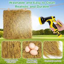 1/2pcs Washable Artificial Grass Nest Pad, Suitable For Egg-Laying Chickens, Bedding - Multicolor - View 4