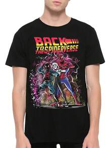 Spider-Verse Cotton T-Shirt, , Gwen Stacy, Miles Moralesitalian Bach K Pop Demonhunters Fathers Day Giftsmen Clothes   Cotton Co Ord Set Women  Concert  Scotland Katseye Merch Band Tee Shirts Mamma Mia - Black - View 6