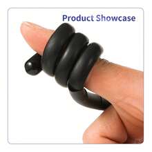 Electric Shock Penis Ring Vibrating Cock Rings Adjustable Cocks Training Male Stretchy Cockring Adult Sex Toys For Men Maturbaters - Một cỡ - Xem 10