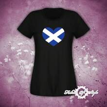 Camisetas de Moda para Mujer con Bandera Escocesa, Estilo Rugby, 5 Colores, Camisetas Cómodas y Modernas - Negro - Ver 4